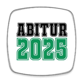 abitur 2025 - Viereckiger Kühlschrankmagnet - Weiß - Vorne