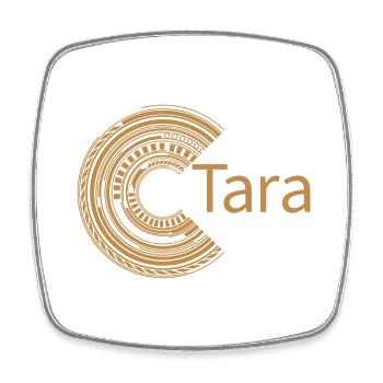 Pour Tara - Magnet carré - blanc - Devant