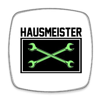 werkzeug werkstatt hausmeister - Viereckiger Kühlschrankmagnet - Weiß - Vorne