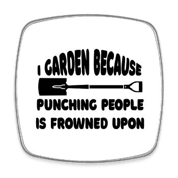 Garden Hobby Gardener Gardener Gardening Gardening - Square fridge magnet - white - Front