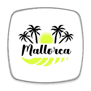 mallorca - Viereckiger Kühlschrankmagnet - Weiß - Vorne