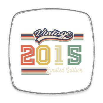 Cadeau D'anniversaire 2015 Génial Depuis 2015 vint - Magnet carré - blanc - Devant