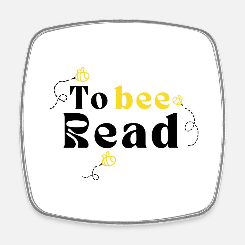 Quotes For Book Lovers - Square fridge magnet - white