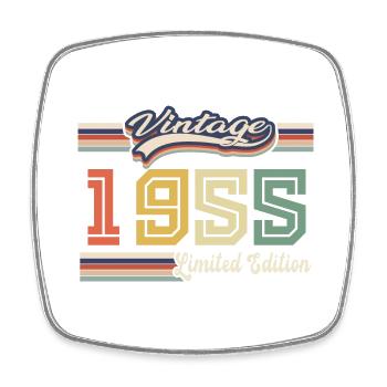Cadeau D'anniversaire 1955 Génial Depuis 1955 vint - Magnet carré - blanc - Devant