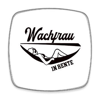 Wachfrau in Rente Rentenbeginn Secruity Frau - Viereckiger Kühlschrankmagnet - Weiß - Vorne