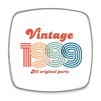Jahrgang 1999 alle Originalteile - Viereckiger Kühlschrankmagnet - Weiß - Vorne