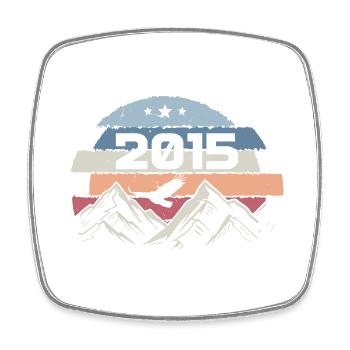 Original 2015 Millésime 2015 Anniversaire 2015 - Magnet carré - blanc - Devant