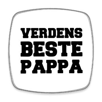 der beste Vater der Welt - Viereckiger Kühlschrankmagnet - Weiß - Vorne