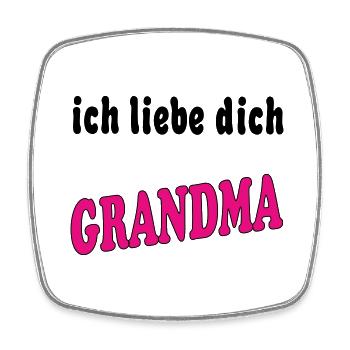 ich liebe dich GRANDMA - Magnet carré - blanc - Devant