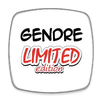 GENDRE LIMITED EDITION - Magnet carré - blanc - Devant