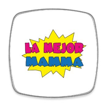 LA MEJOR MAMMA - Magnet carré - blanc - Devant