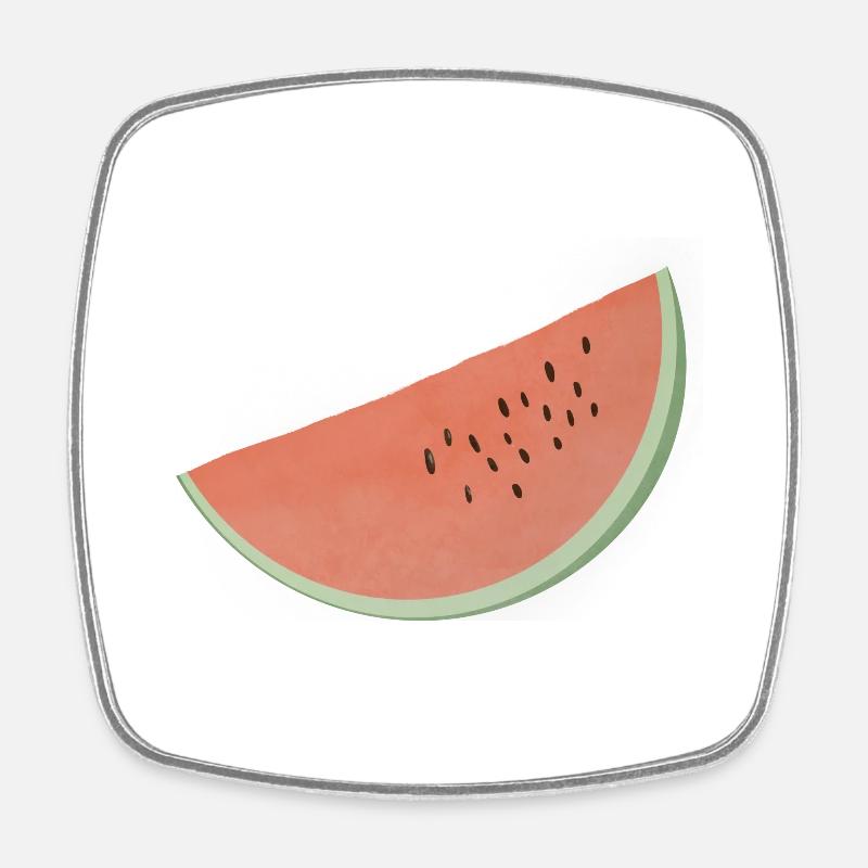 Watermelon - Square fridge magnet - white