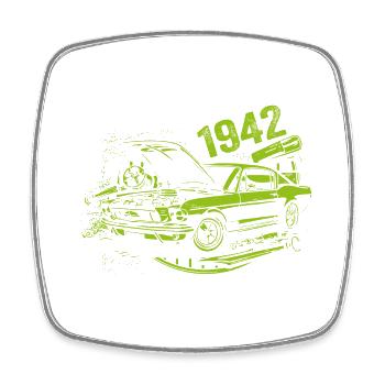 1942 Birthday Vintage Model 1942 Vintage 1942 - Square fridge magnet - white - Front