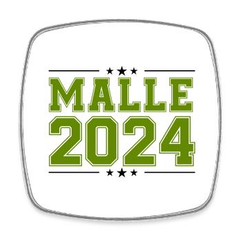 Malle 2024 Étoile - Magnet carré - blanc - Devant