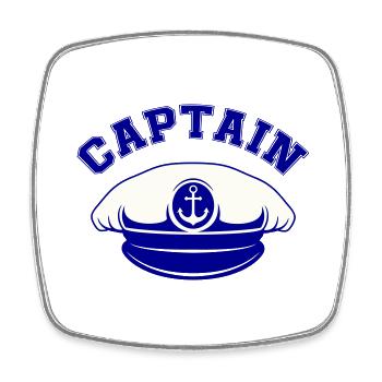 matrosen mütze captain - Viereckiger Kühlschrankmagnet - Weiß - Vorne