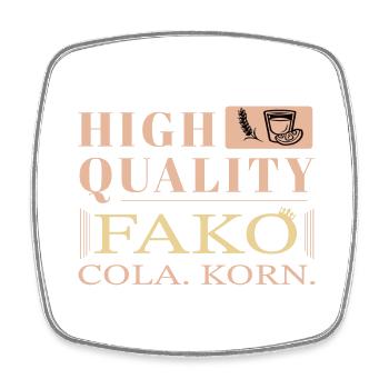 Born For Korn Spruch Landwirt Biertrinker Fako - Viereckiger Kühlschrankmagnet - Weiß - Vorne
