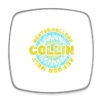 Collin comme prénom - Magnet carré - blanc - Devant