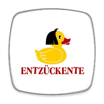 Entzückente - Viereckiger Kühlschrankmagnet - Weiß - Vorne
