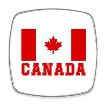 Canada Canada - Magnet carré - blanc - Devant
