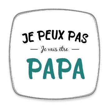 I'm going to be a dad - Square fridge magnet - white - Front