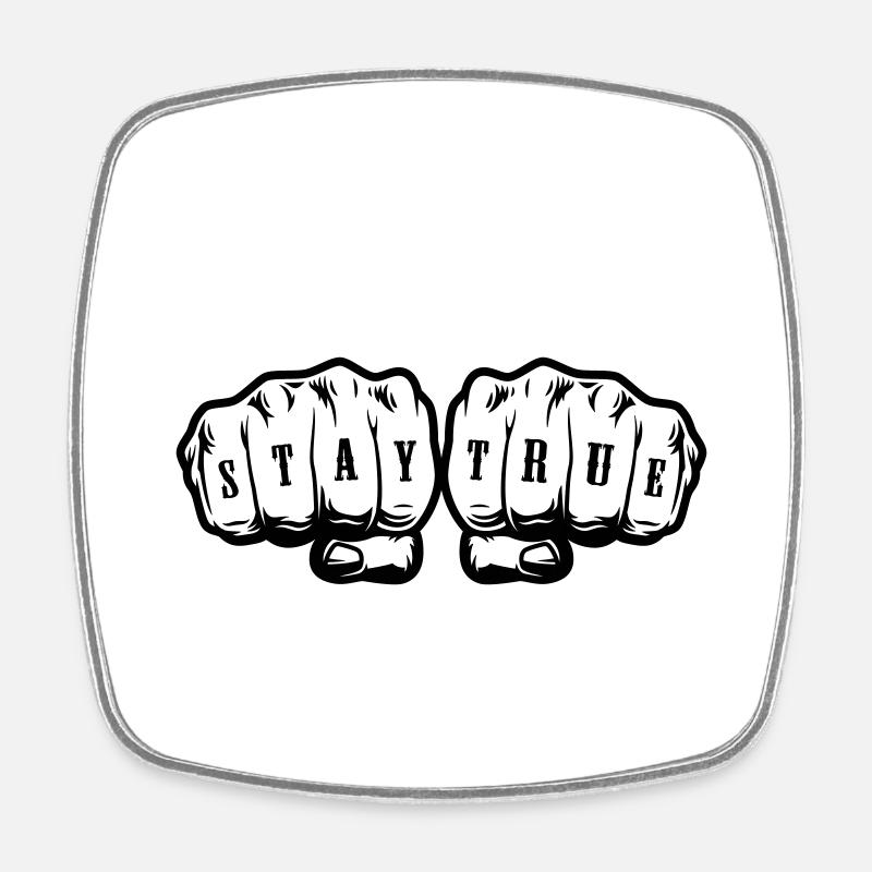 Mixed Combat - Square fridge magnet - white