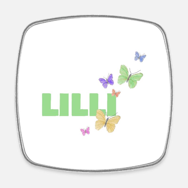 Lilli - Magnet carré - blanc