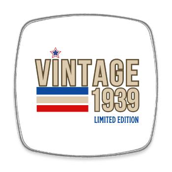Vintage 1939 limited edition - Square fridge magnet - white - Front