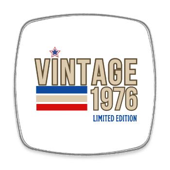 Vintage 1976 limited edition - Magnet carré - blanc - Devant
