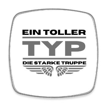 Ein toller Typ - Viereckiger Kühlschrankmagnet - Weiß - Vorne