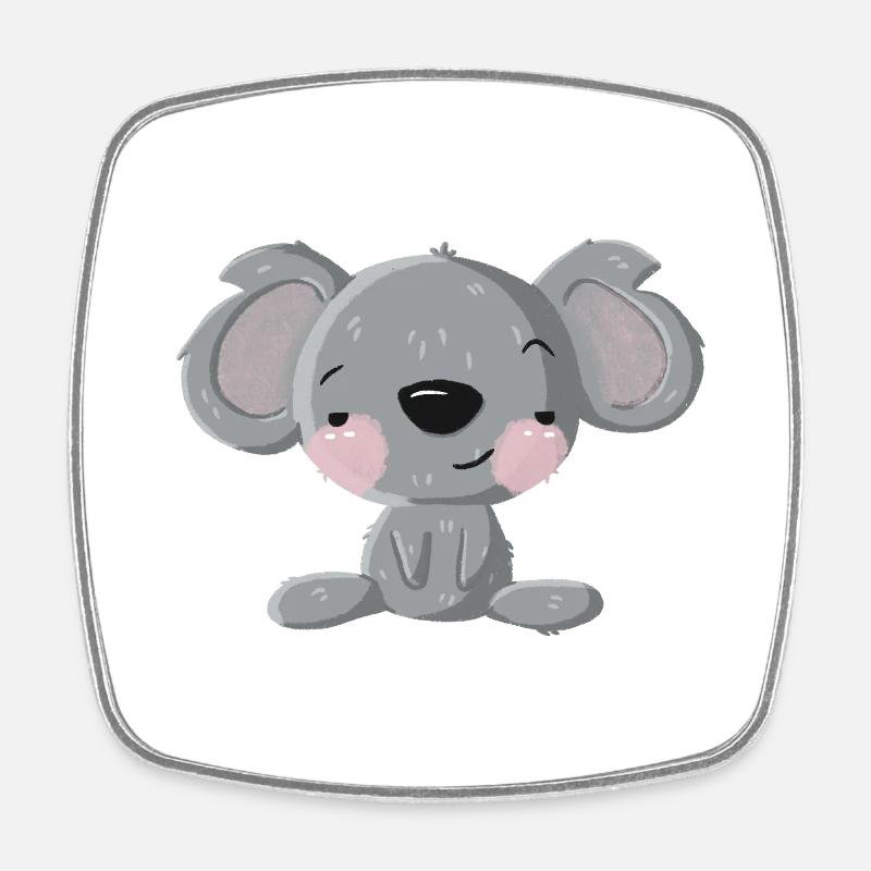 Flirt Koala - Square fridge magnet - white