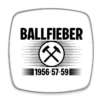 Erzgebirge im Ballfieber - Viereckiger Kühlschrankmagnet - Weiß - Vorne