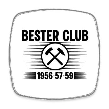 Erzgebirge Bester Club - Viereckiger Kühlschrankmagnet - Weiß - Vorne