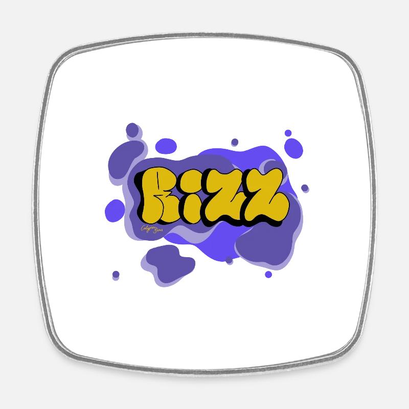 Rizz - Calypso Blous - Magnet carré - blanc
