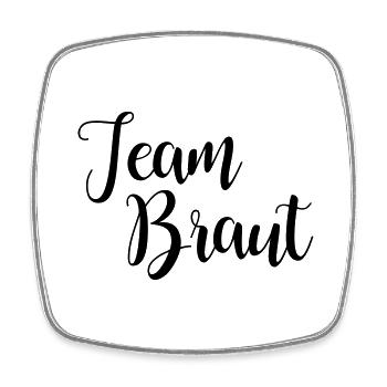 Team Braut Junggesellinnenabschied crew jga heirat - Viereckiger Kühlschrankmagnet - Weiß - Vorne