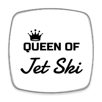 Jet Ski Jetski Sport Sportler Spieler - Viereckiger Kühlschrankmagnet - Weiß - Vorne