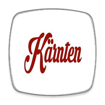 Kärnten - Viereckiger Kühlschrankmagnet - Weiß - Vorne