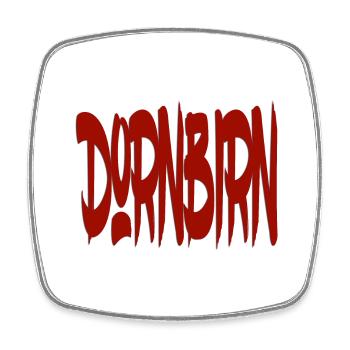 Dornbirn - Vorarlberg - Viereckiger Kühlschrankmagnet - Weiß - Vorne