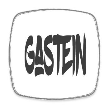 Gastein - Salzburg - Viereckiger Kühlschrankmagnet - Weiß - Vorne