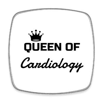 Cardiology Cardiologist Kardiologe Cardiologue - Square fridge magnet - white - Front