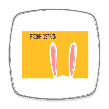 Frohe Ostern - Viereckiger Kühlschrankmagnet - Weiß - Vorne