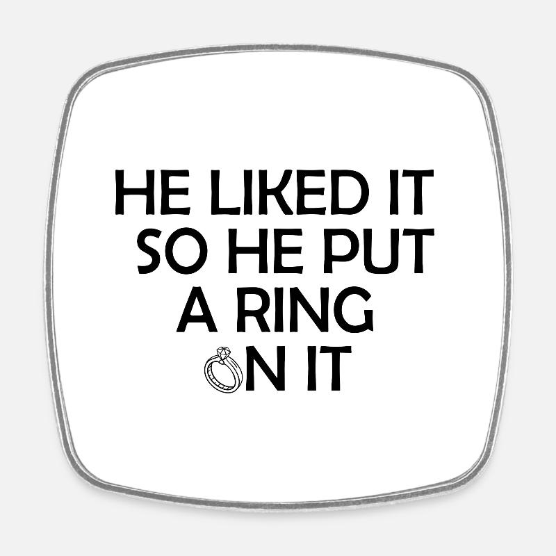 Hen party - Square fridge magnet - white