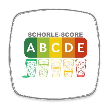 Pfälzer Lebensmittelkennzeichnung: Schorlescore - Viereckiger Kühlschrankmagnet - Weiß - Vorne