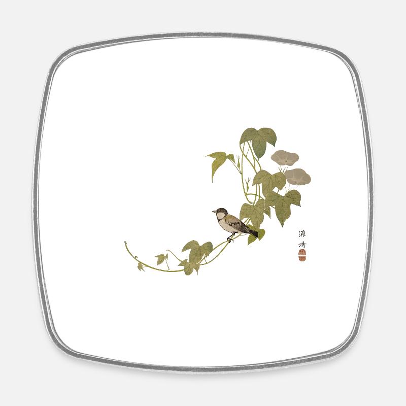 Japanese Print - Square fridge magnet - white