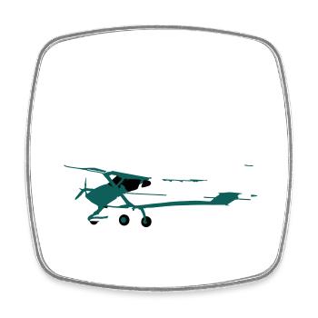 fk9 Flugzeug Pilot Flieger Ultraleichtflugzeug UL - Viereckiger Kühlschrankmagnet - Weiß - Vorne