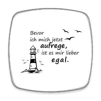 Bevor ich mich jetzt aufrege... - Viereckiger Kühlschrankmagnet - Weiß - Vorne