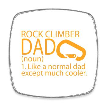 Bouldern Klettern Climbing - Viereckiger Kühlschrankmagnet - Weiß - Vorne
