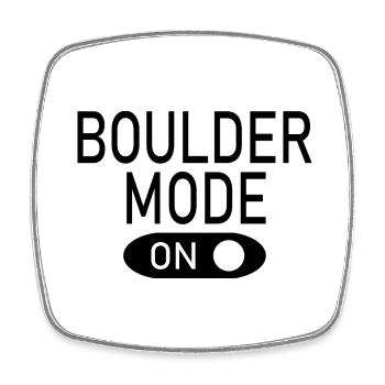 Bouldern Klettern Climbing - Viereckiger Kühlschrankmagnet - Weiß - Vorne