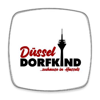 Düsseldorfkind Hassels - Viereckiger Kühlschrankmagnet - Weiß - Vorne