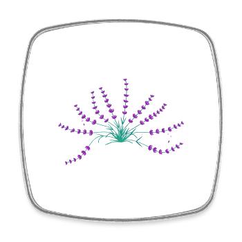 Lavender - Square fridge magnet - white - Front
