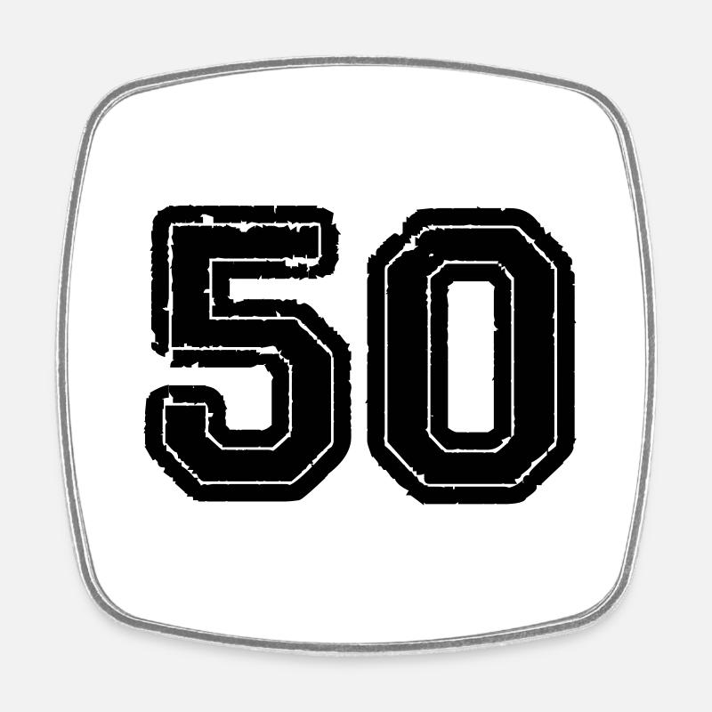 50 - Magnet carré - blanc
